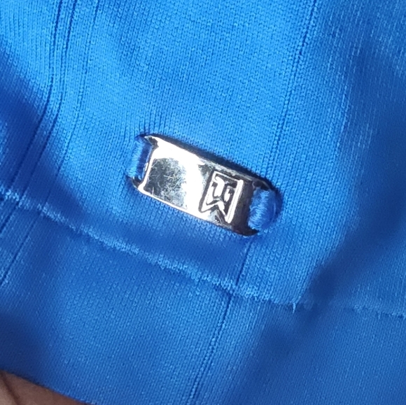 Tiger‎ Woods Collection Dri Fit Blue Mens Polo Size M Medium - Picture 4 of 10